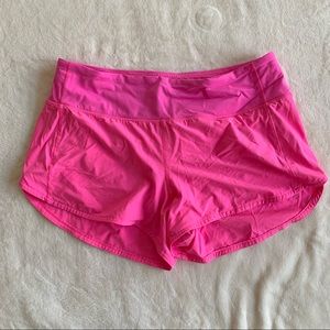 Lululemon 🍋 Speed Short Neon Pink